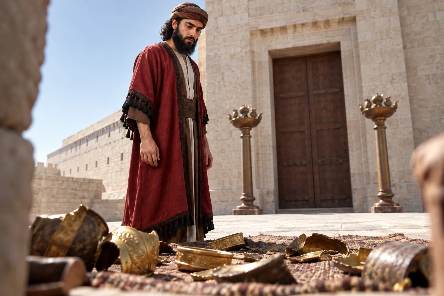 The doors of the temple shut (2 Chronicles 28:24)