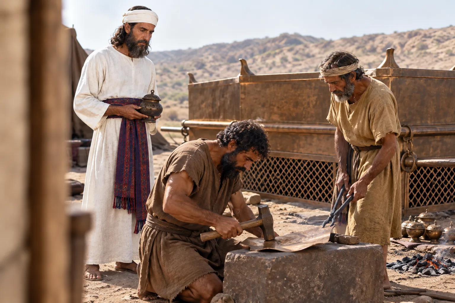 Eleazar takes the censers (Numbers 16:37–40)