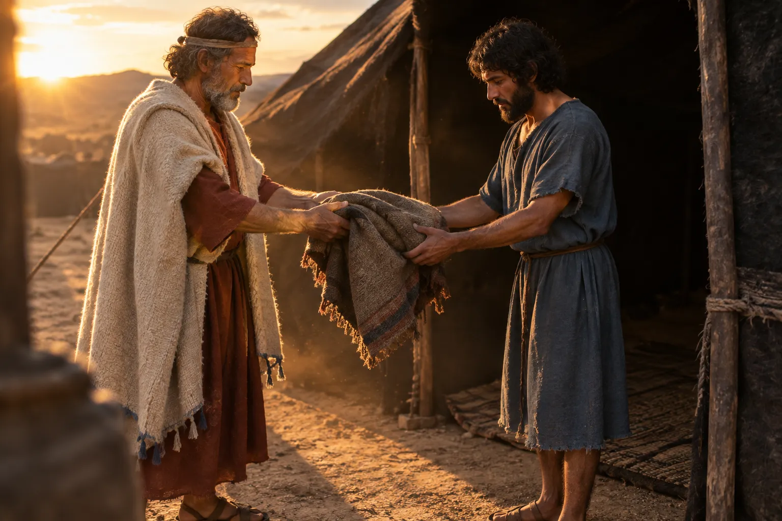 The cloak returned before night (Deuteronomy 24:10–13)