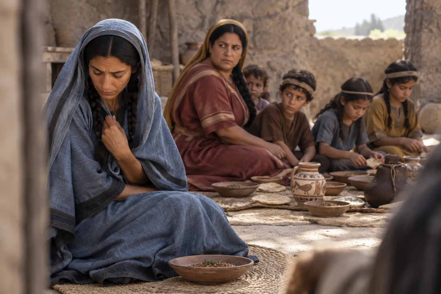 Hannah Weeps at Shiloh (1 Samuel 1:6–7)