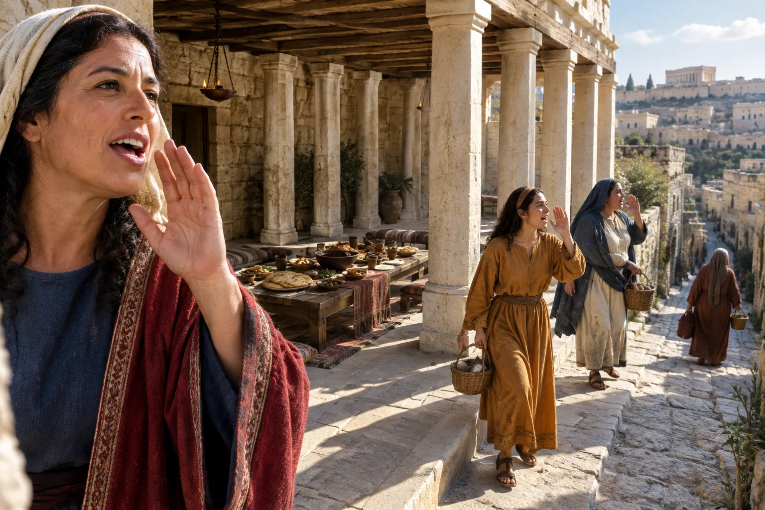 Wisdom’s seven-pillared house and open invitation (Proverbs 9:1–6)