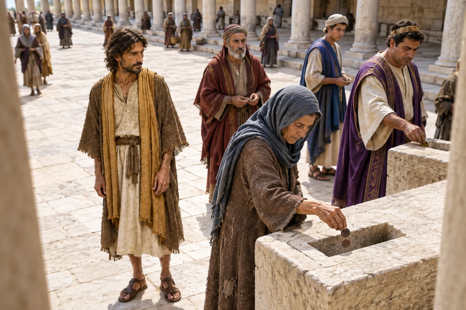 The widow’s two coins (Luke 21:1–4)