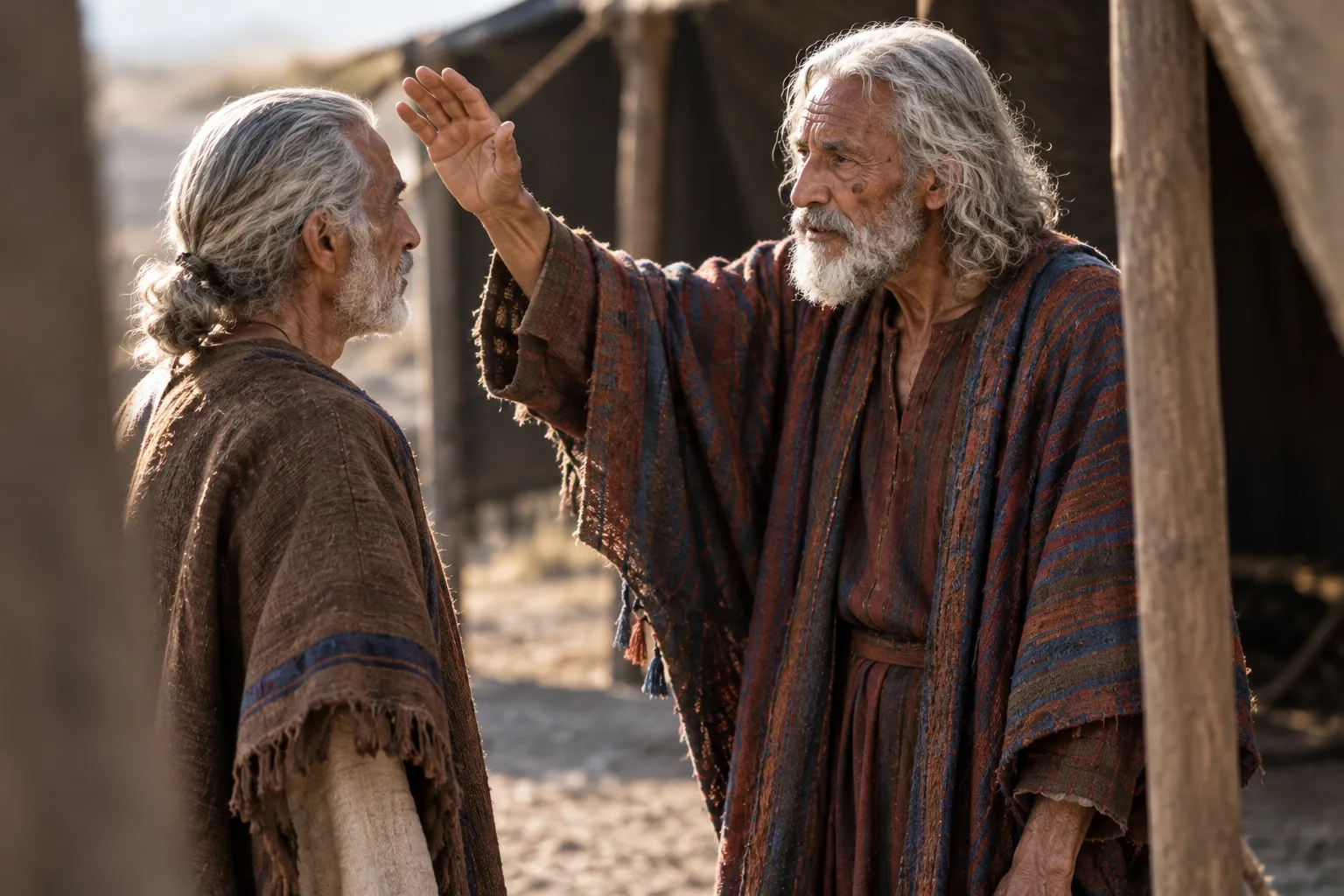 Joshua blesses Caleb (Joshua 14:13–14)