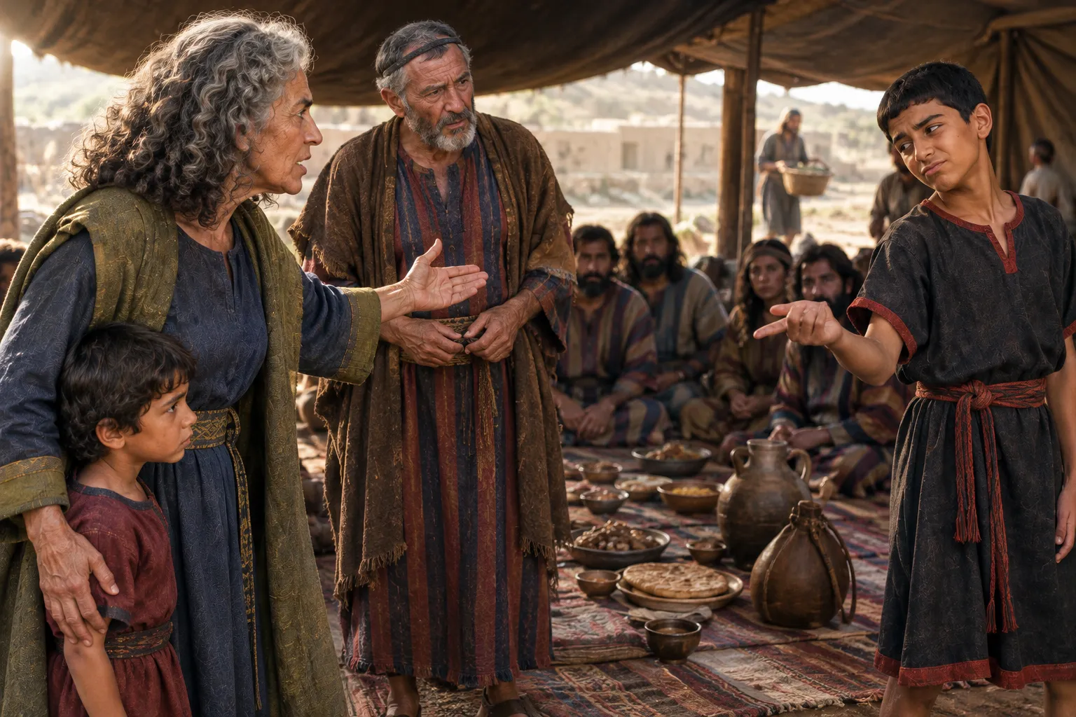 Sarah responds to Ishmael’s mockery (Genesis 21:8–10)