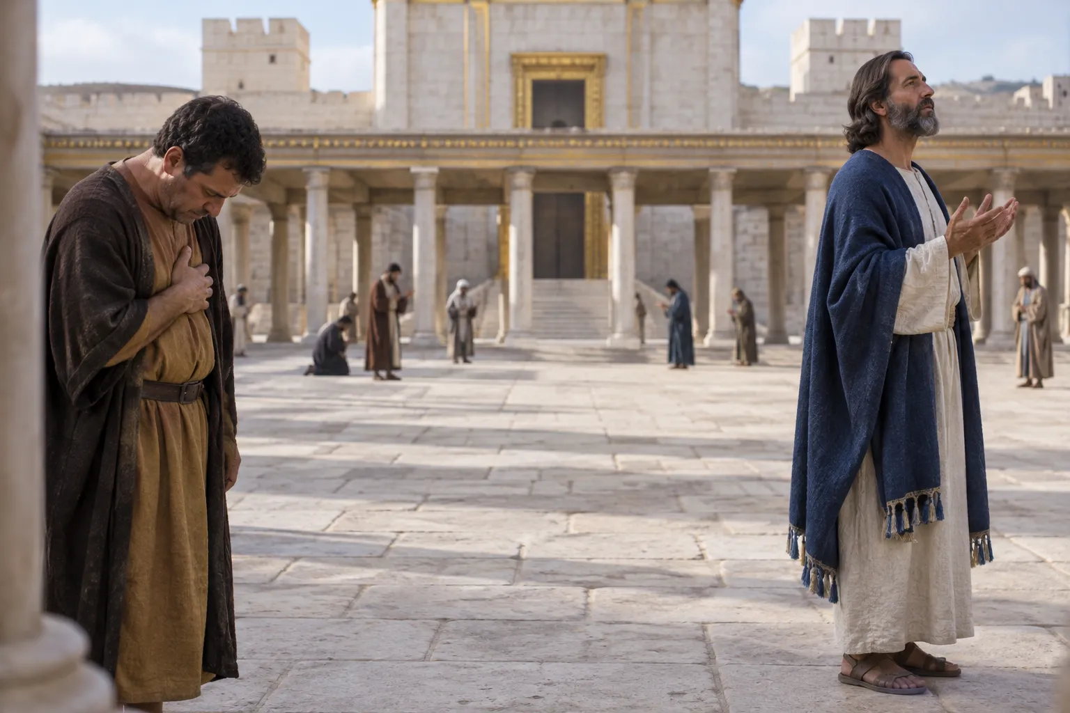 The Tax Collector Prays for Mercy (Luke 18:10–14)