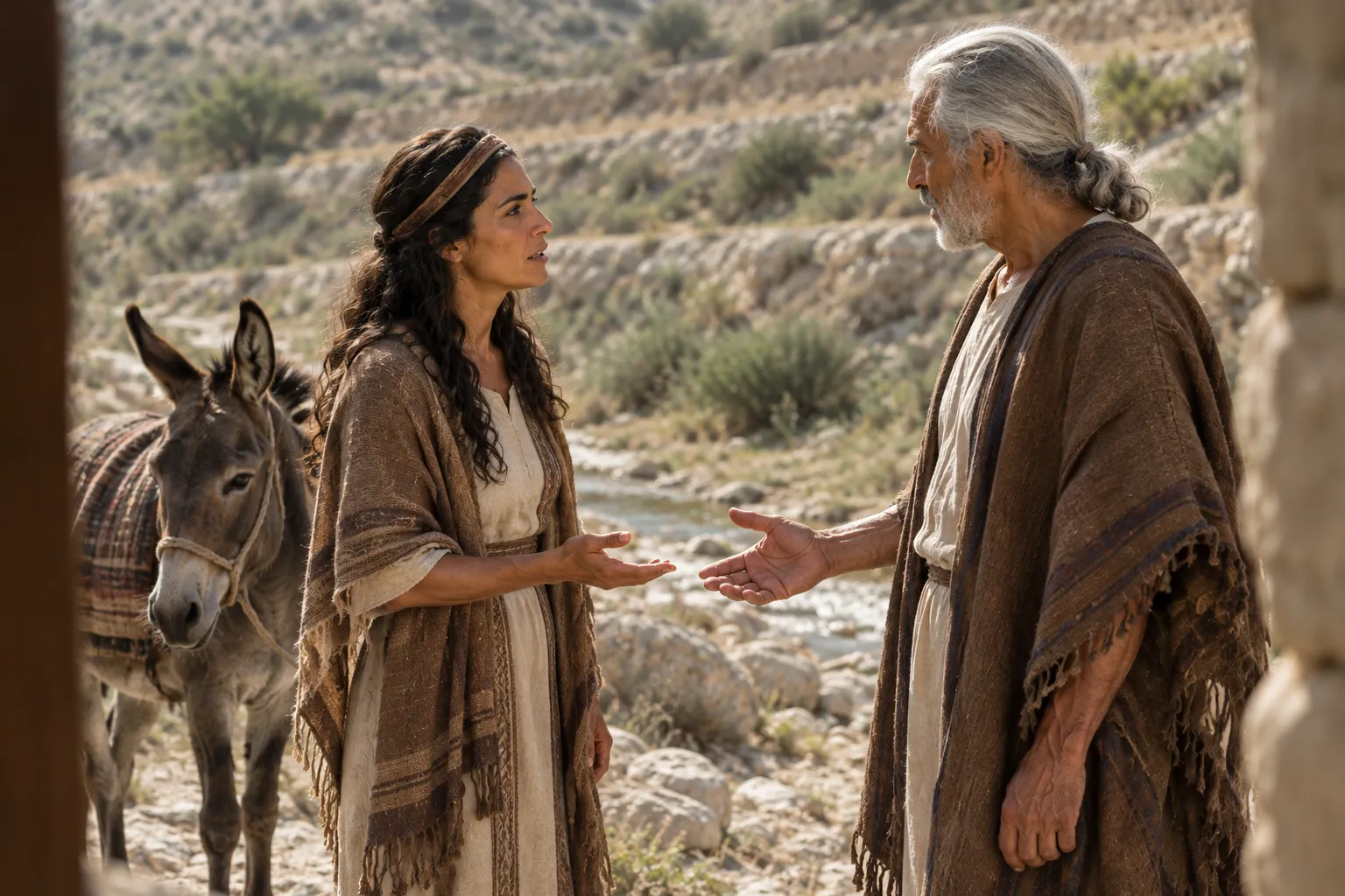 Acsah asks Caleb for springs (Judges 1:14–15)