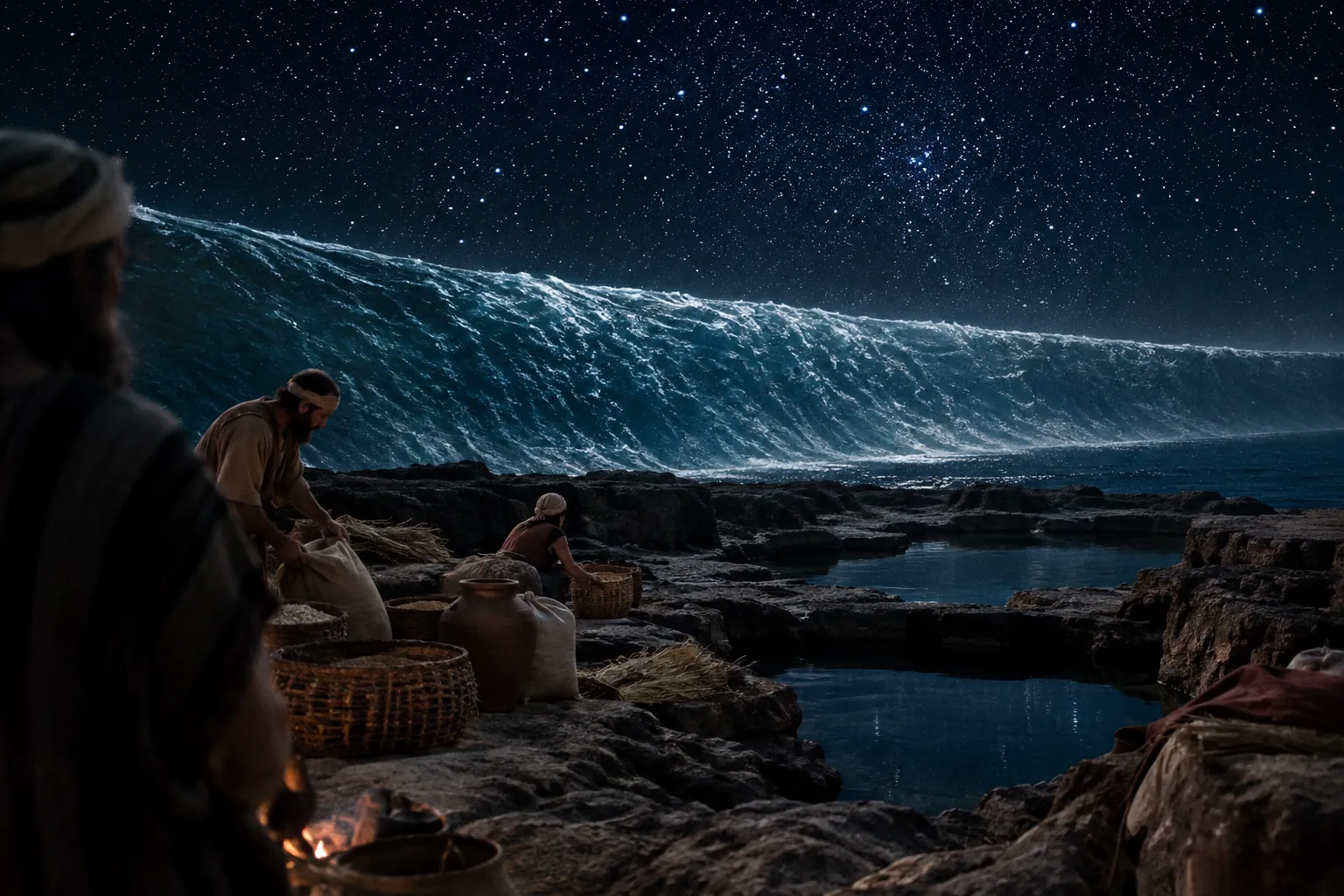 The Heavens Made and the Waters Gathered (Psalms 33:4–9)