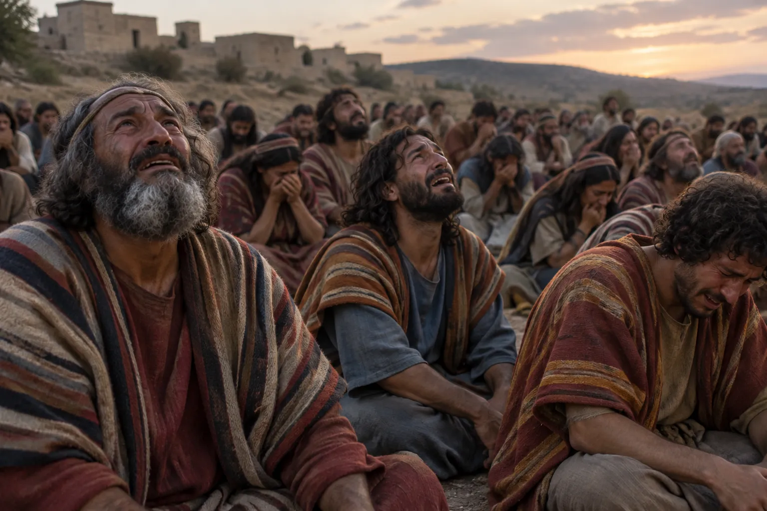Bitter weeping at Bethel (Judges 21:2–3)