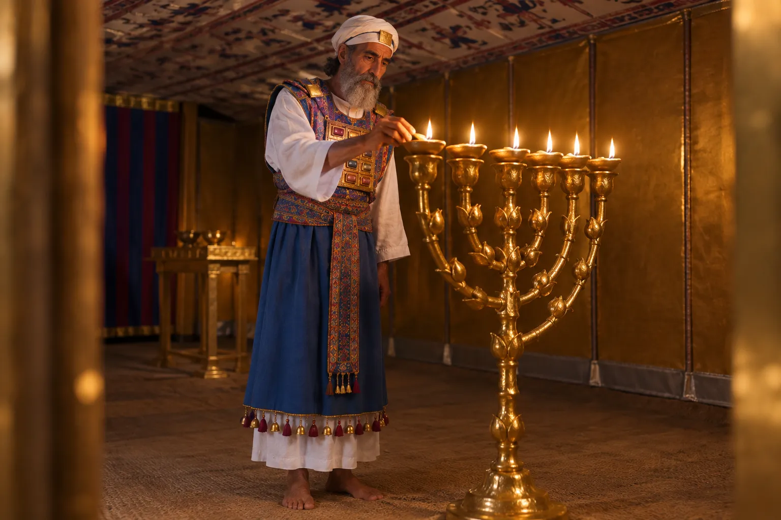 The Seven Lamps Set in Order (Numbers 8:2–4)