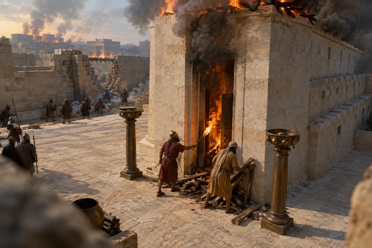 The house of God burns (2 Chronicles 36:14–19)