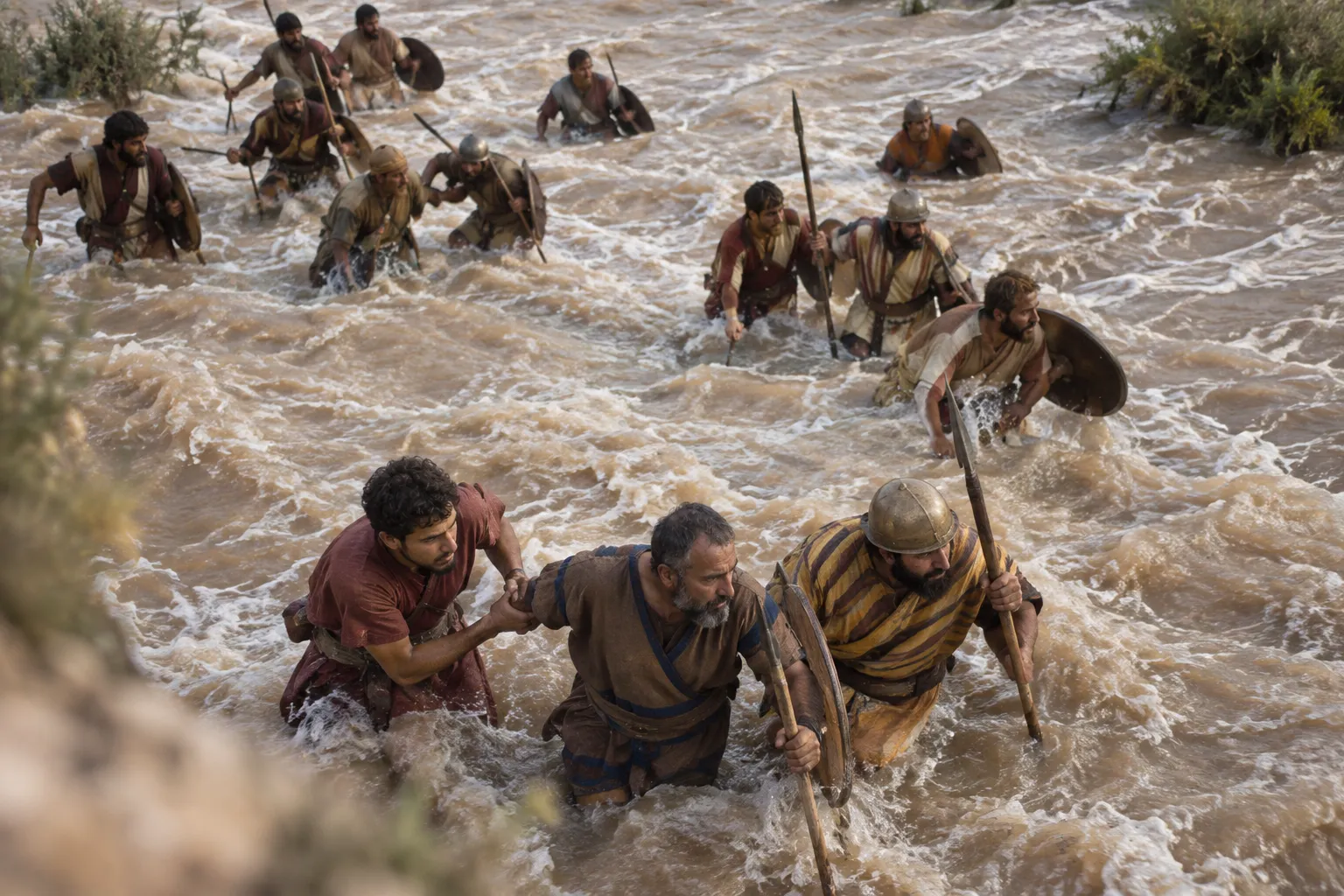 The Gadites Cross the Flooded Jordan (1 Chronicles 12:8–15)