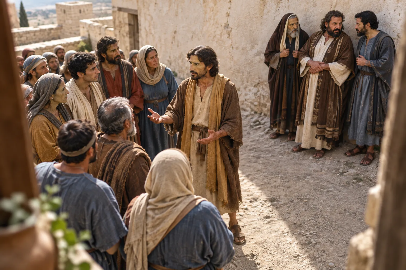 Jesus welcomes listeners as critics grumble (Luke 15:1–3)