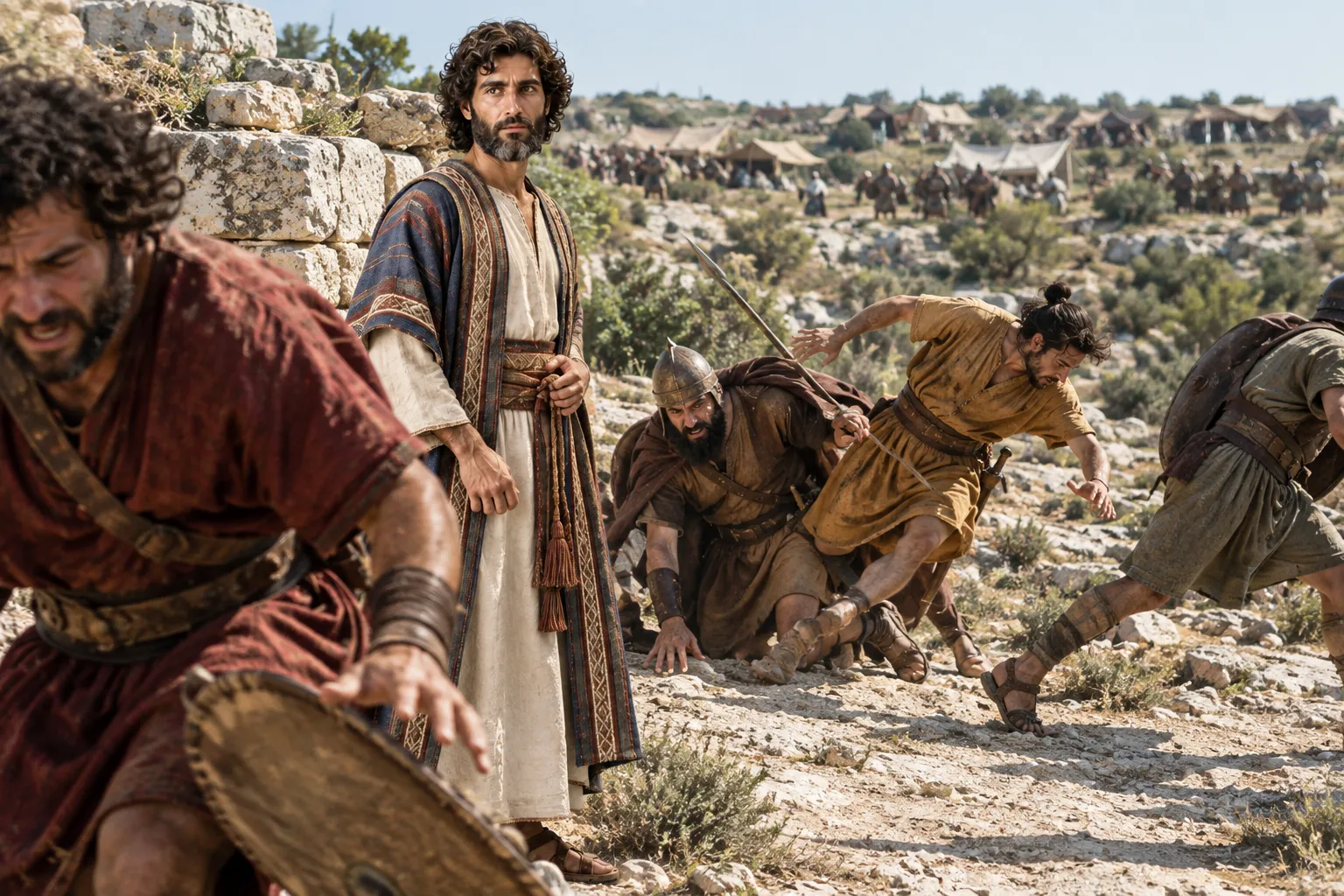 Light and stronghold amid danger (Psalms 27:1–3)