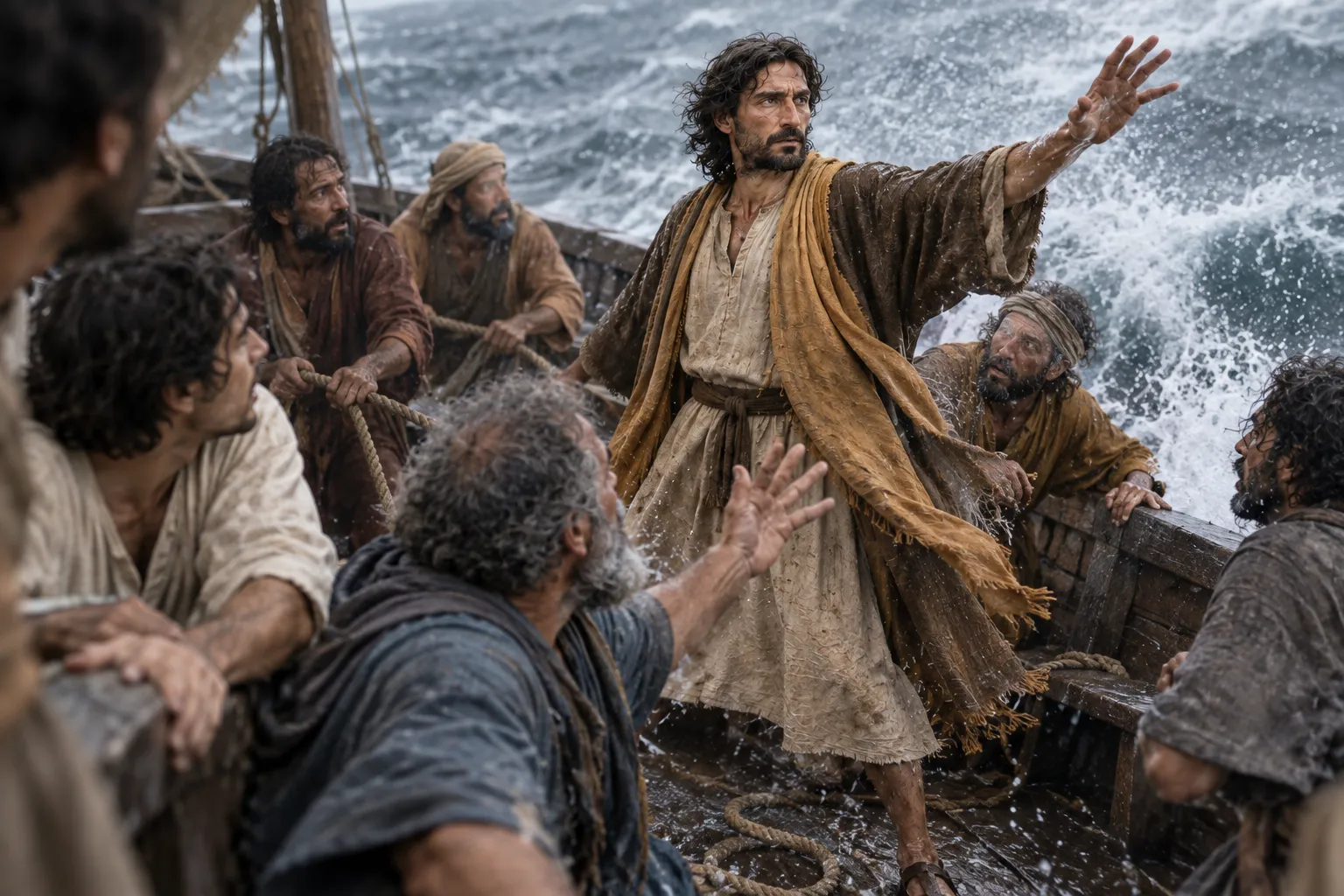Jesus Rebukes the Storm (Luke 8:22–24)