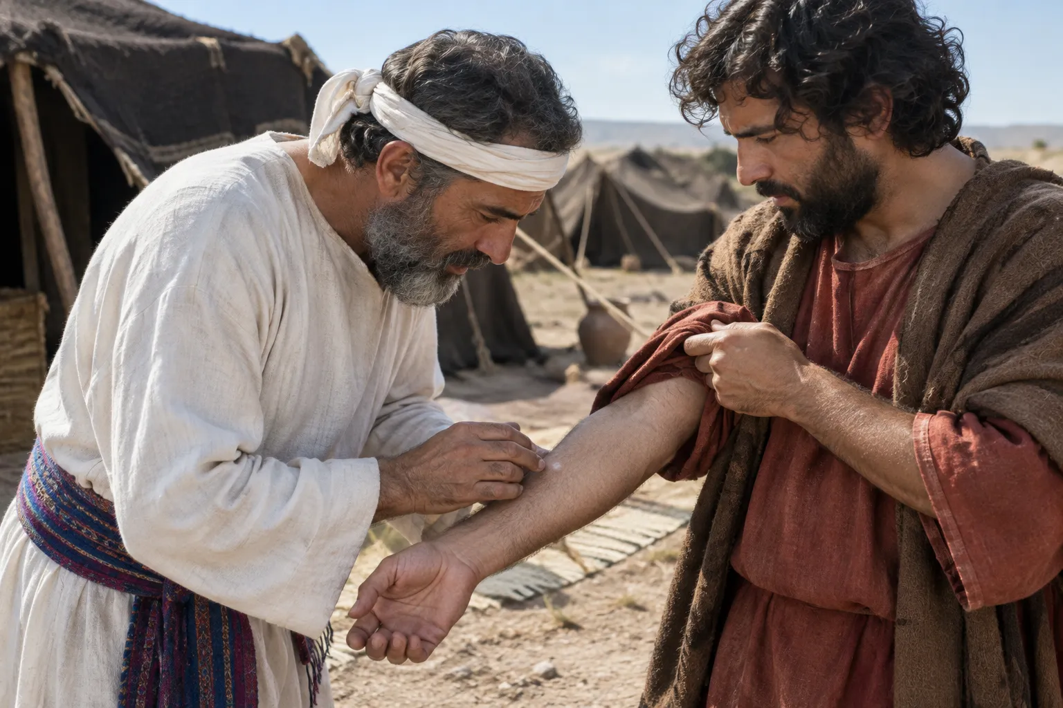 The Priest Examines the Spot (Leviticus 13:2–3)