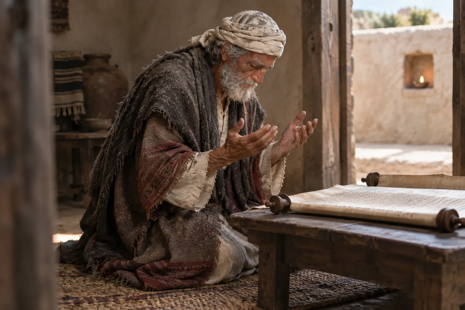 Daniel seeks God with fasting and sackcloth (Daniel 9:1–4)