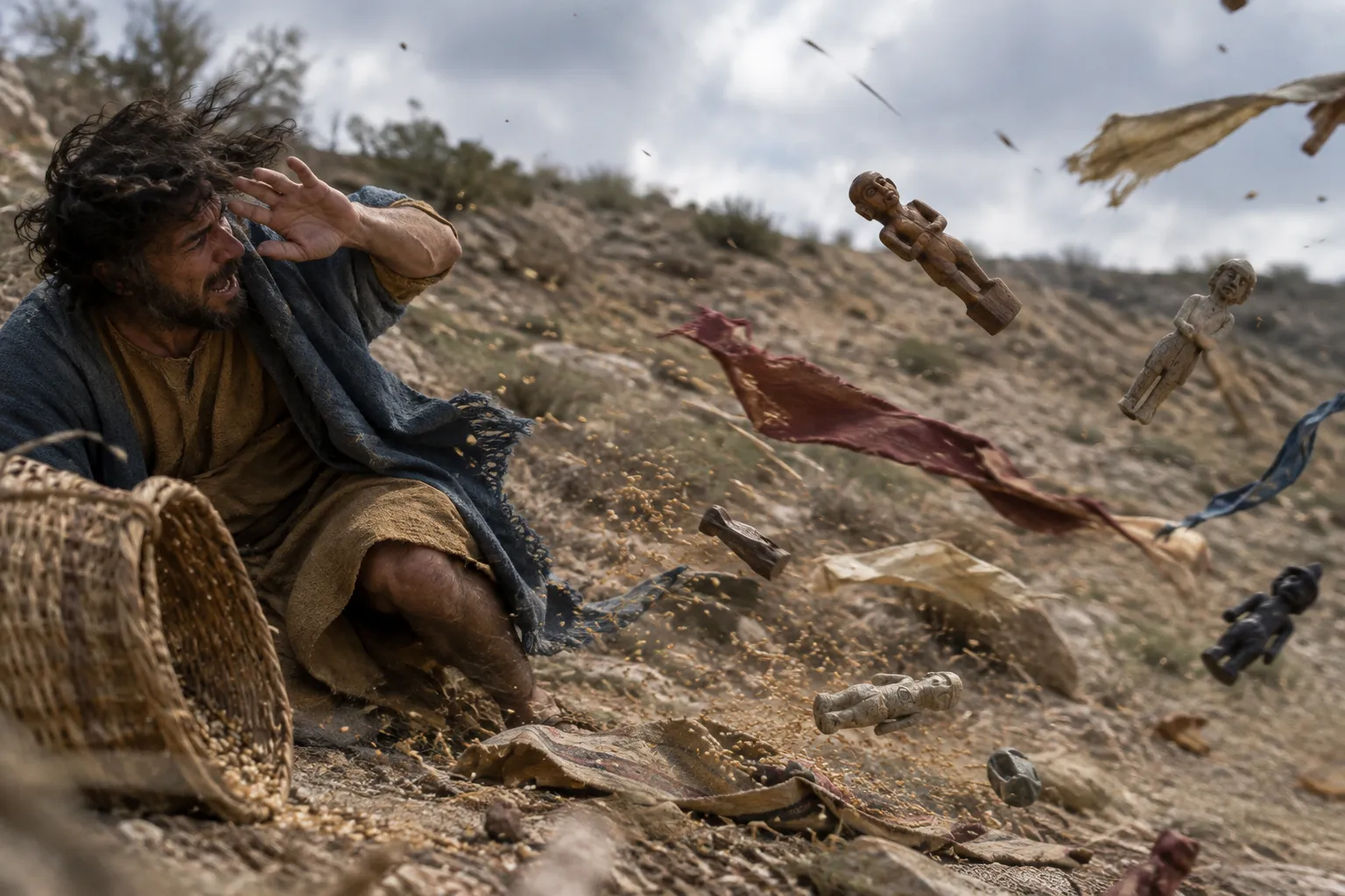 A breath carries the idols away (Isaiah 57:13)