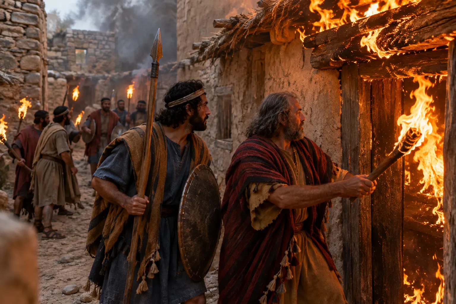 Jerusalem set on fire (Judges 1:8)