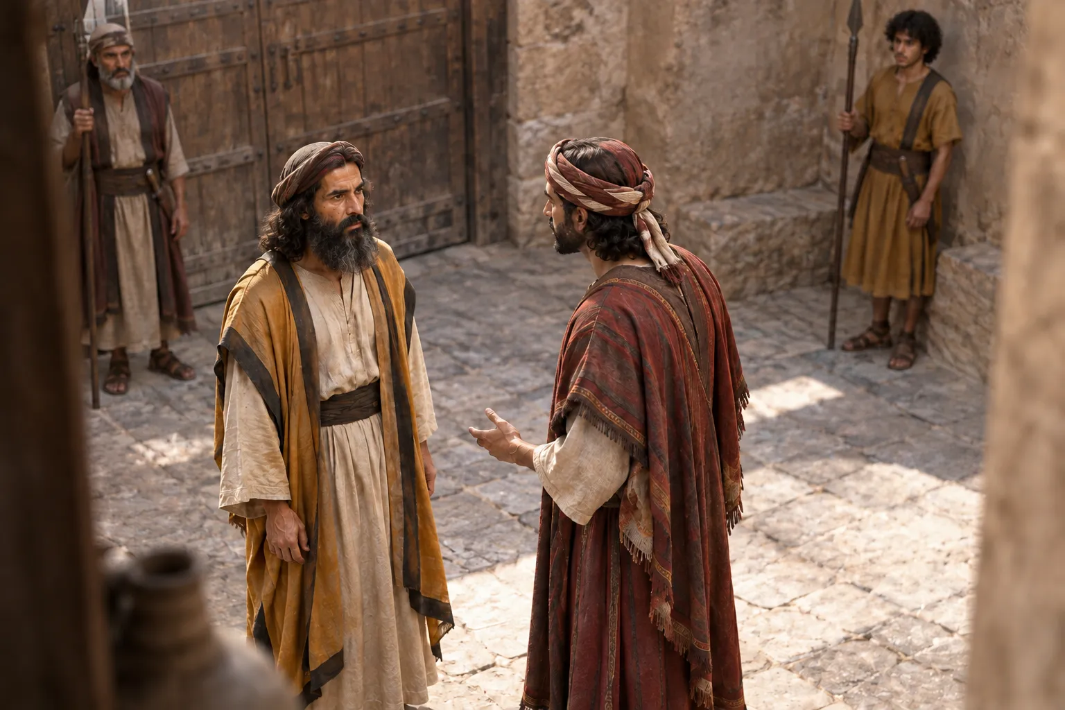 Zedekiah questions the confined prophet (Jeremiah 32:2–5)
