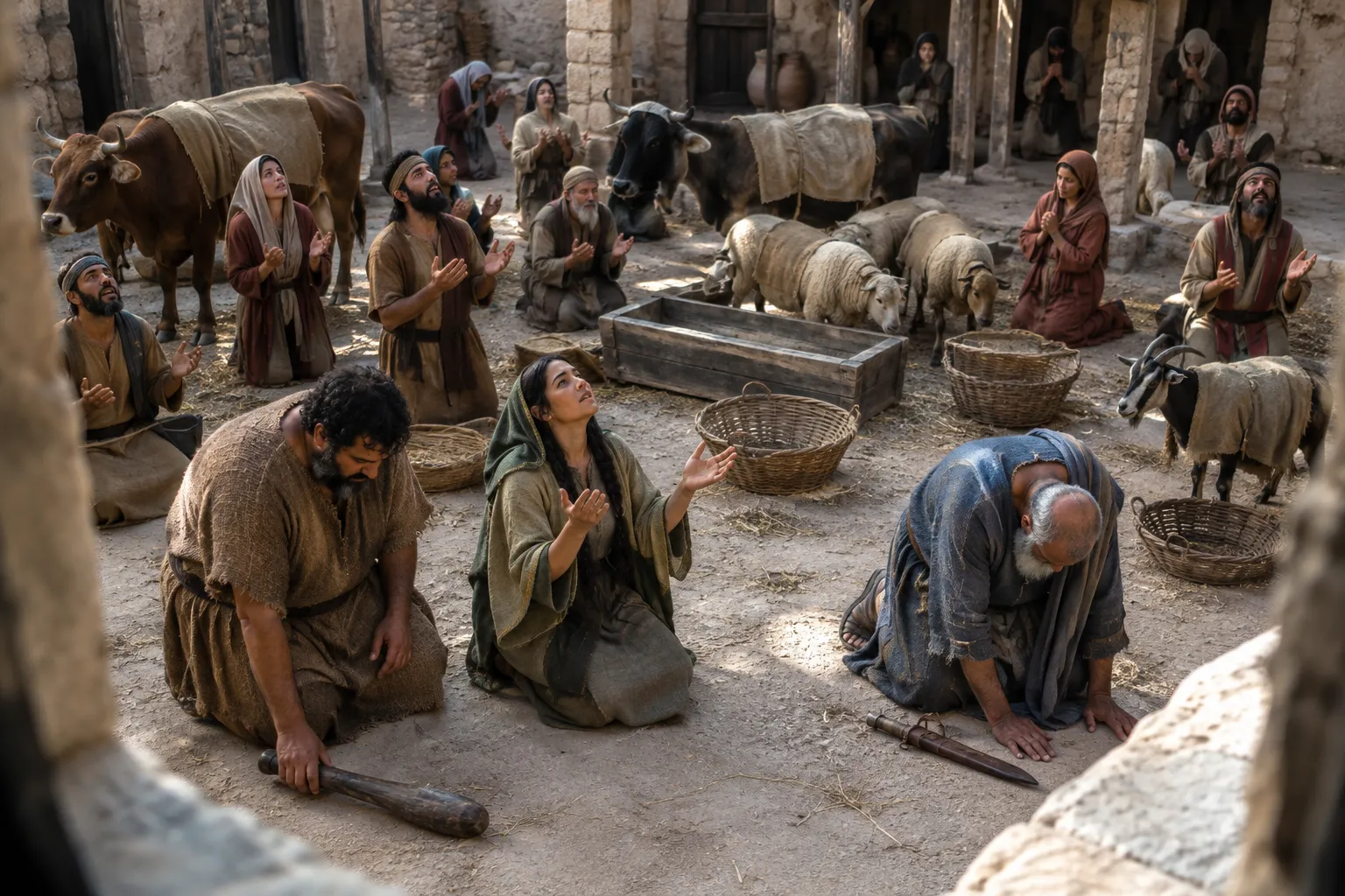Nineveh turns from violence (Jonah 3:7–10)