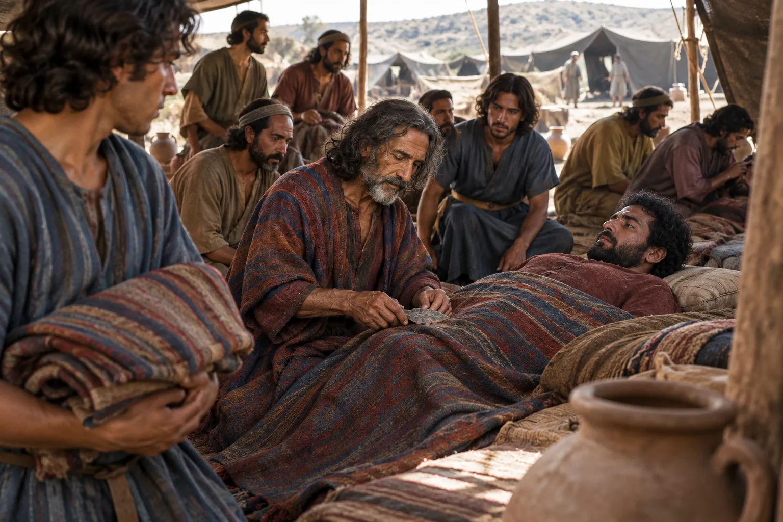 The covenant rite at Gilgal (Joshua 5:2–3)