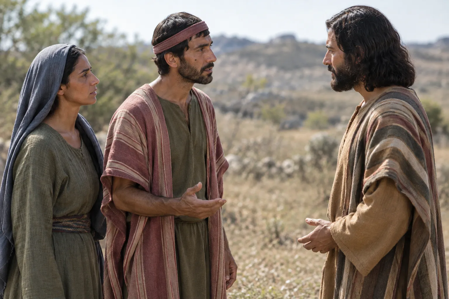 Manoah Reaches the Visitor (Judges 13:9–11)