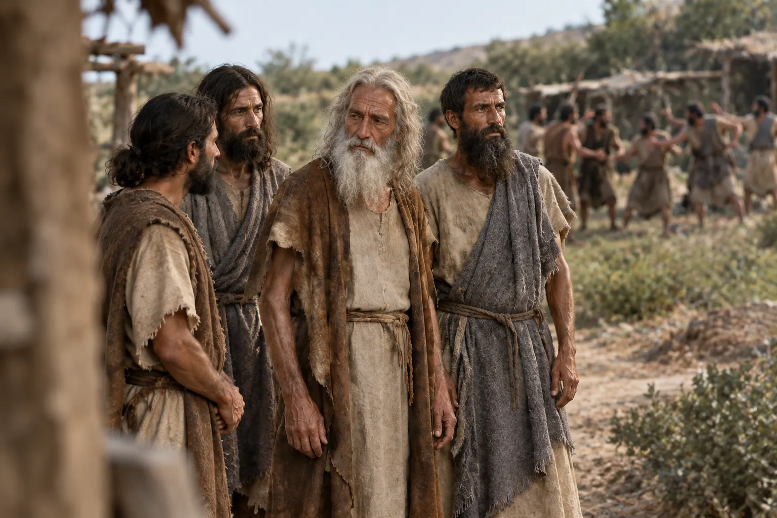 Noah and his three sons (Genesis 6:8–10)