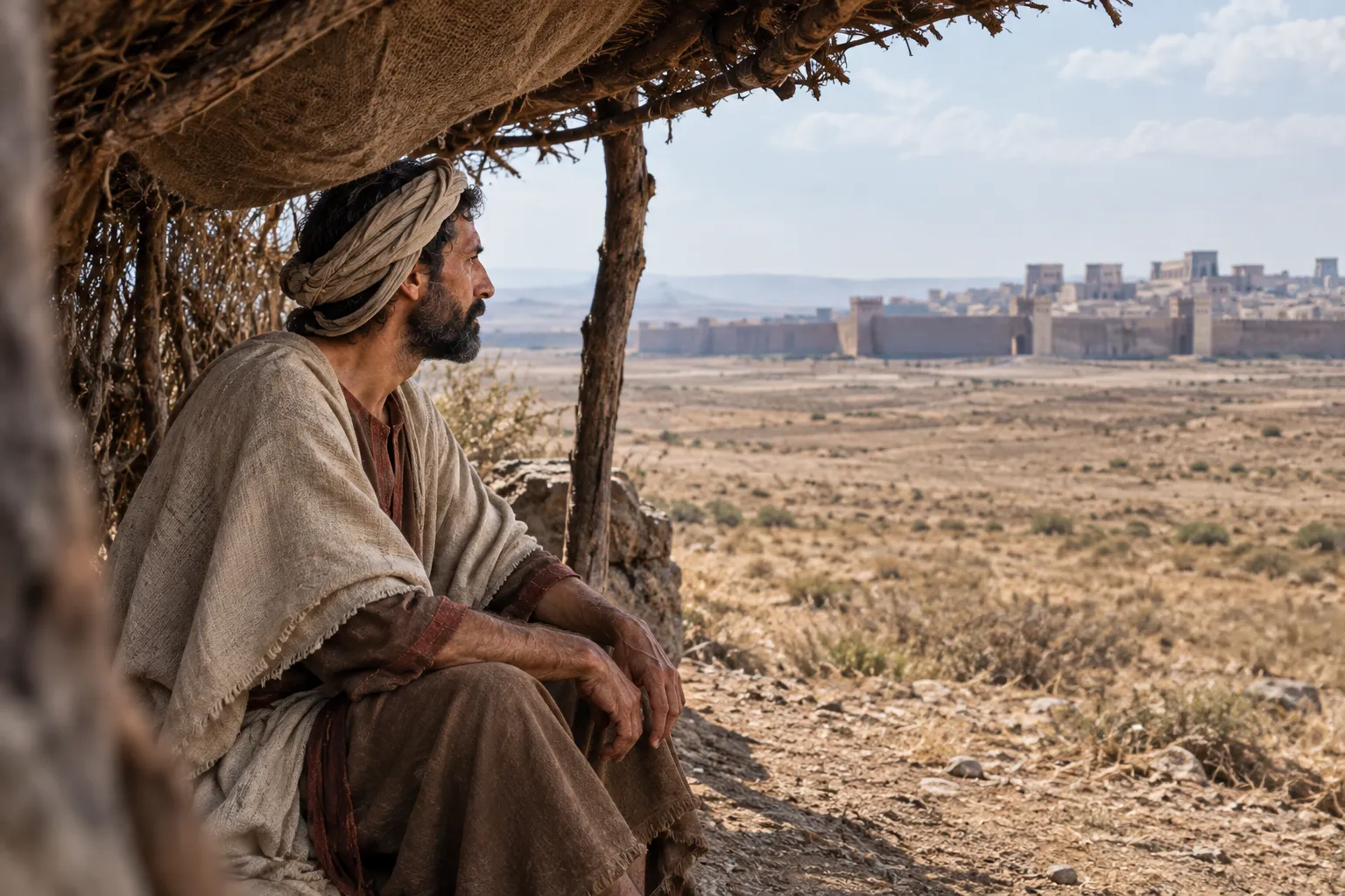 Waiting East of Nineveh (Jonah 4:5)