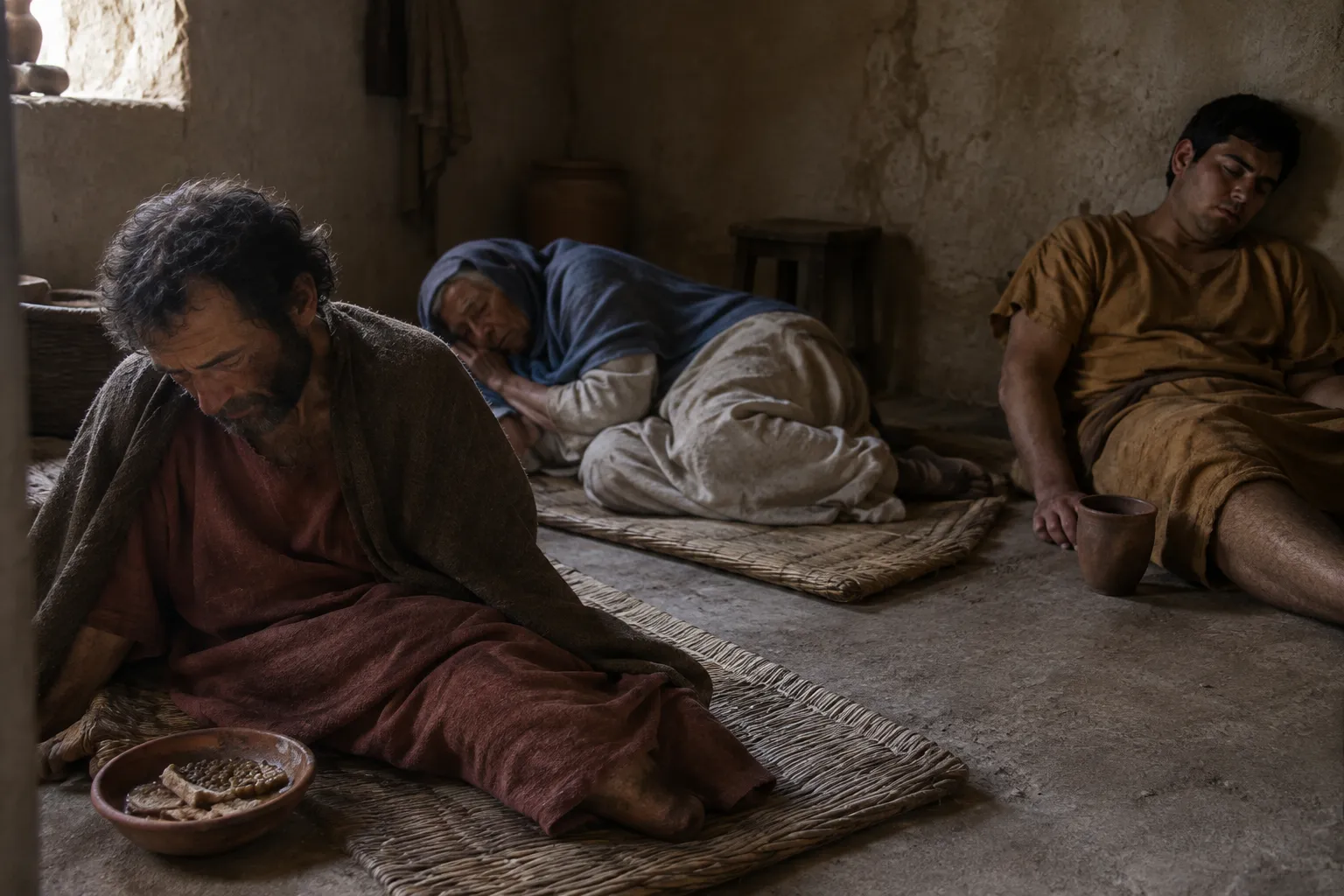 The afflicted near death (Psalms 107:17–20)