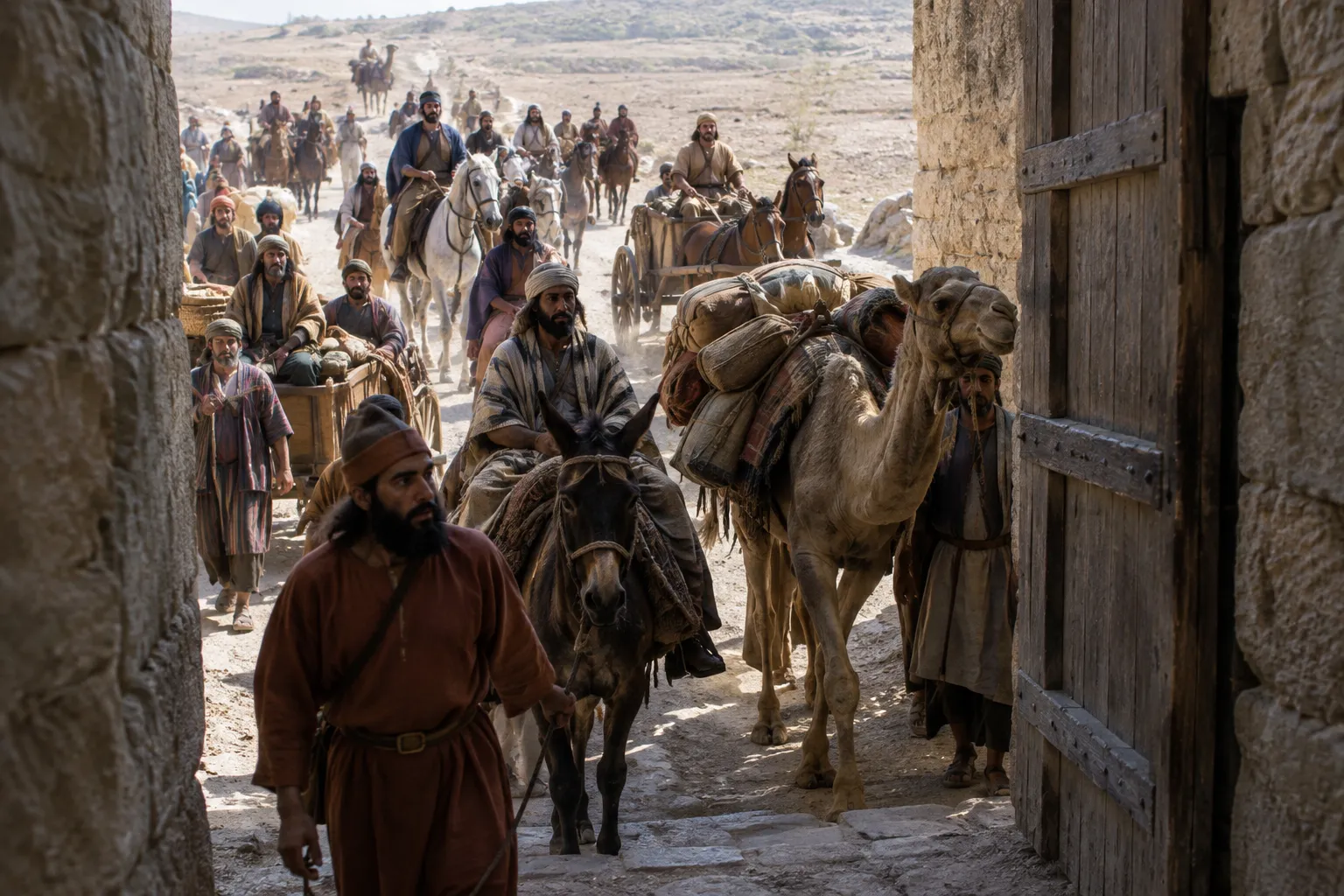The brothers brought to the holy mountain (Isaiah 66:20)