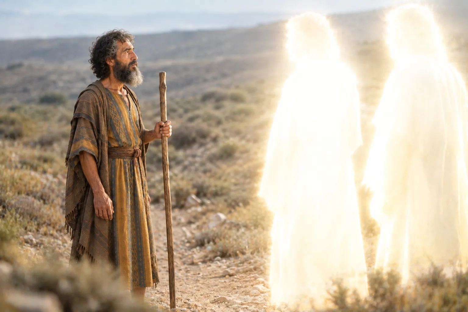 The Angels of God Meet Jacob (Genesis 32:1–2)