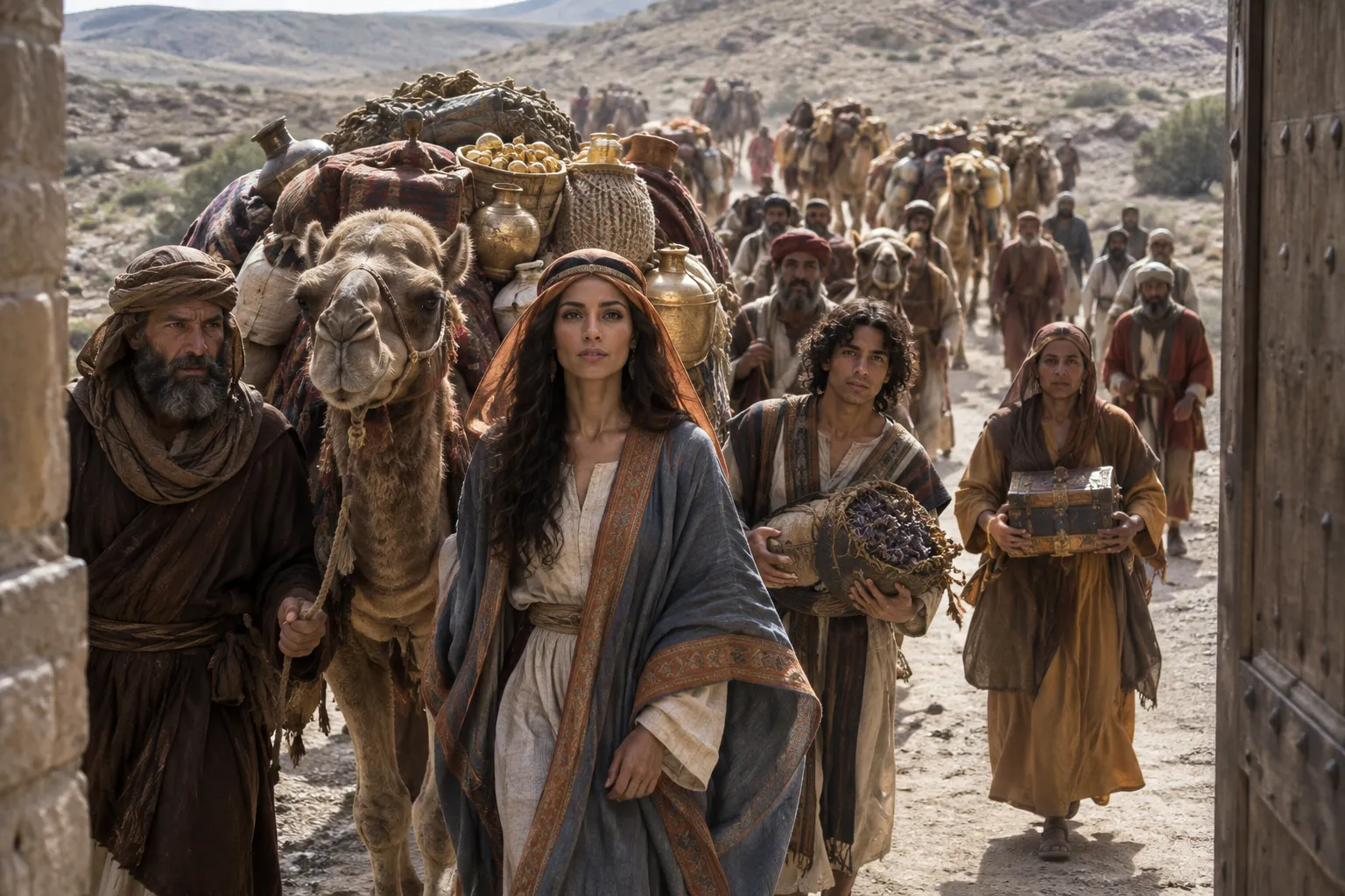 The Queen’s Caravan Arrives (1 Kings 10:1–2)