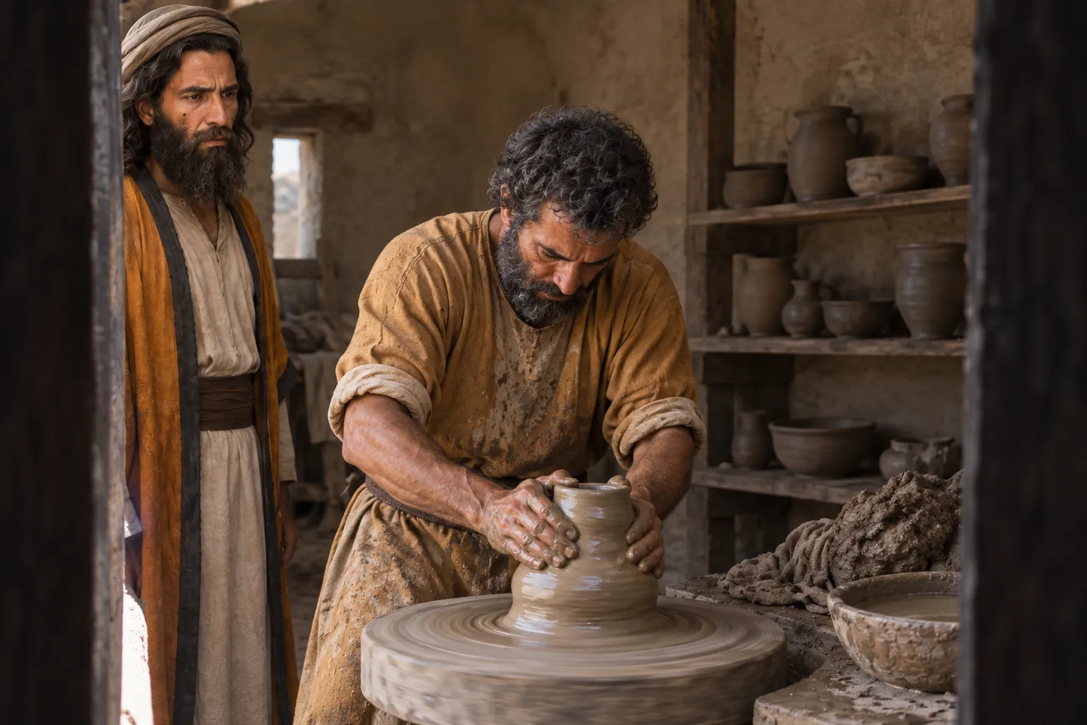The Potter Reshapes the Flawed Vessel (Jeremiah 18:2–6)