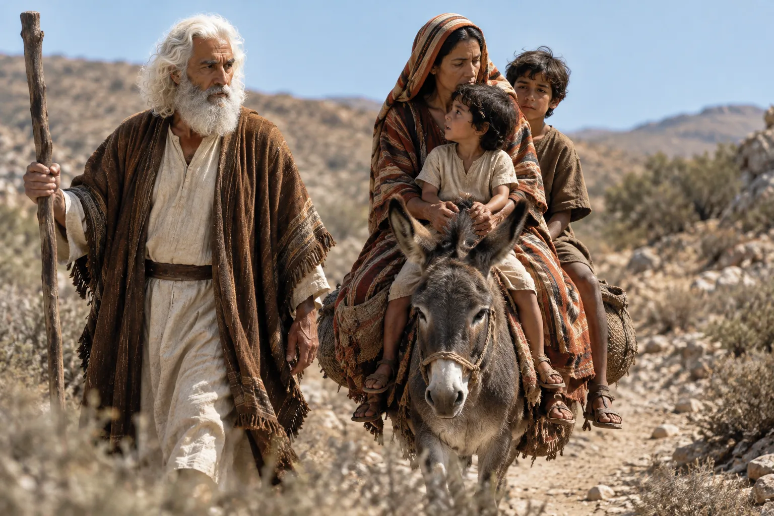 Moses Sets Out for Egypt (Exodus 4:20)
