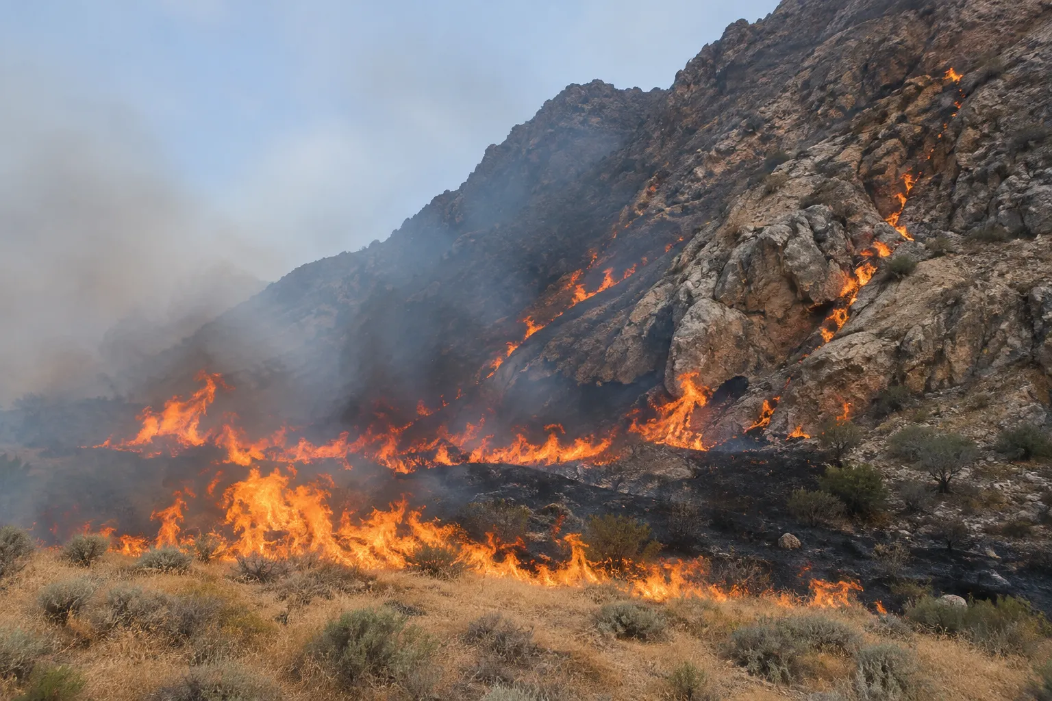 Fire consuming the land (Deuteronomy 32:22)