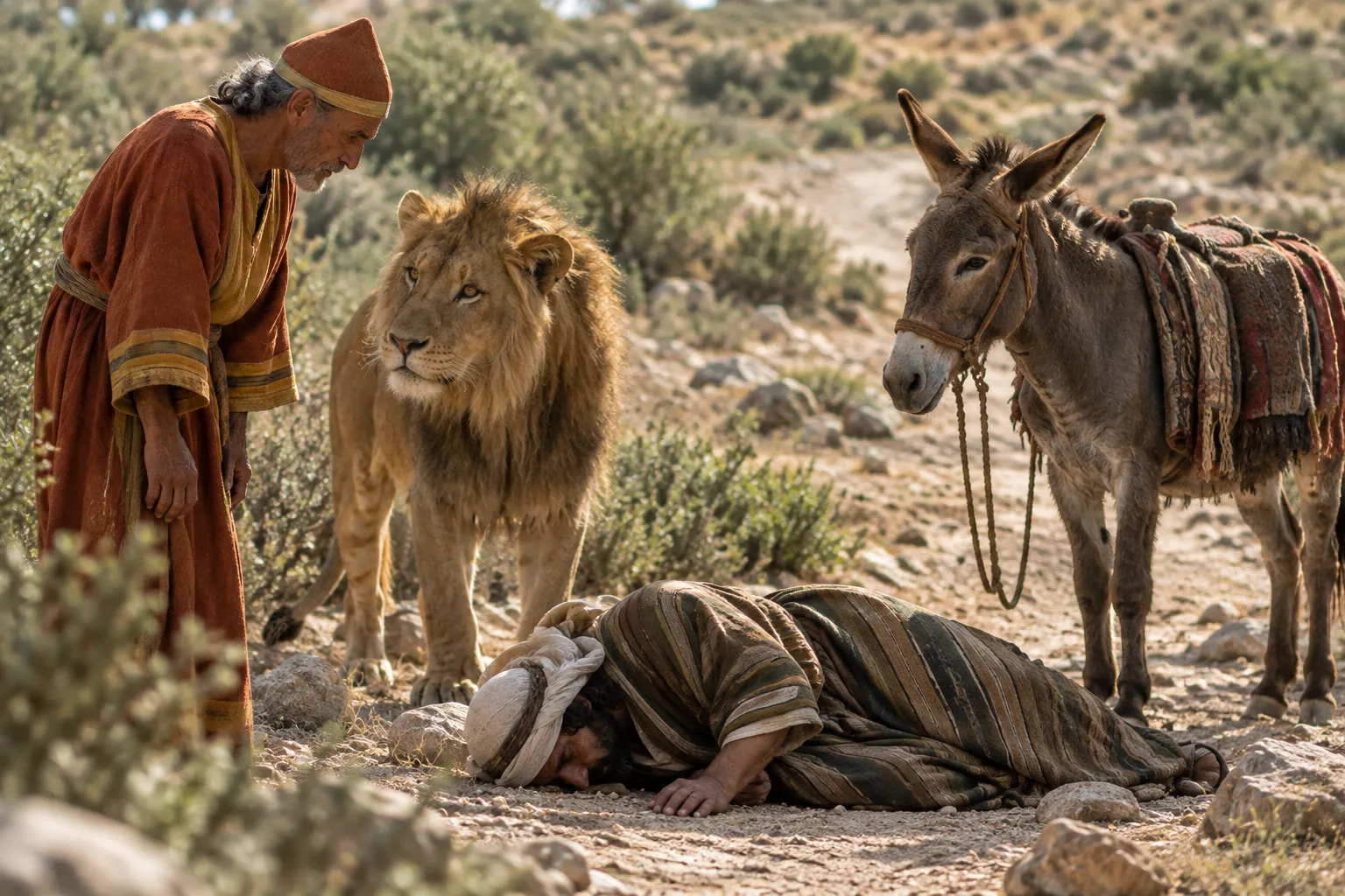 The Body on the Road (1 Kings 13:27–28)