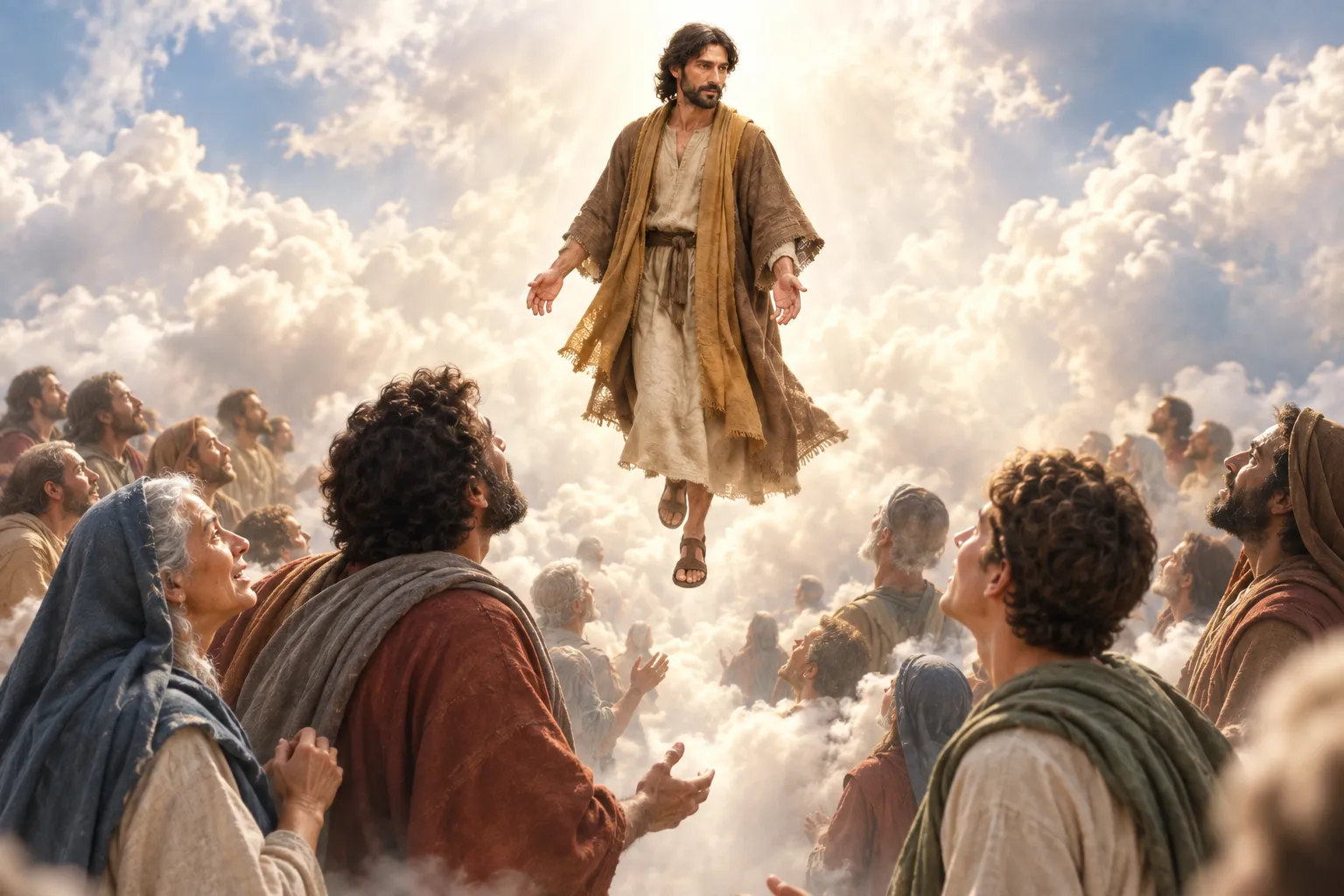 Caught up together to meet the Lord (1 Thessalonians 4:16–17)