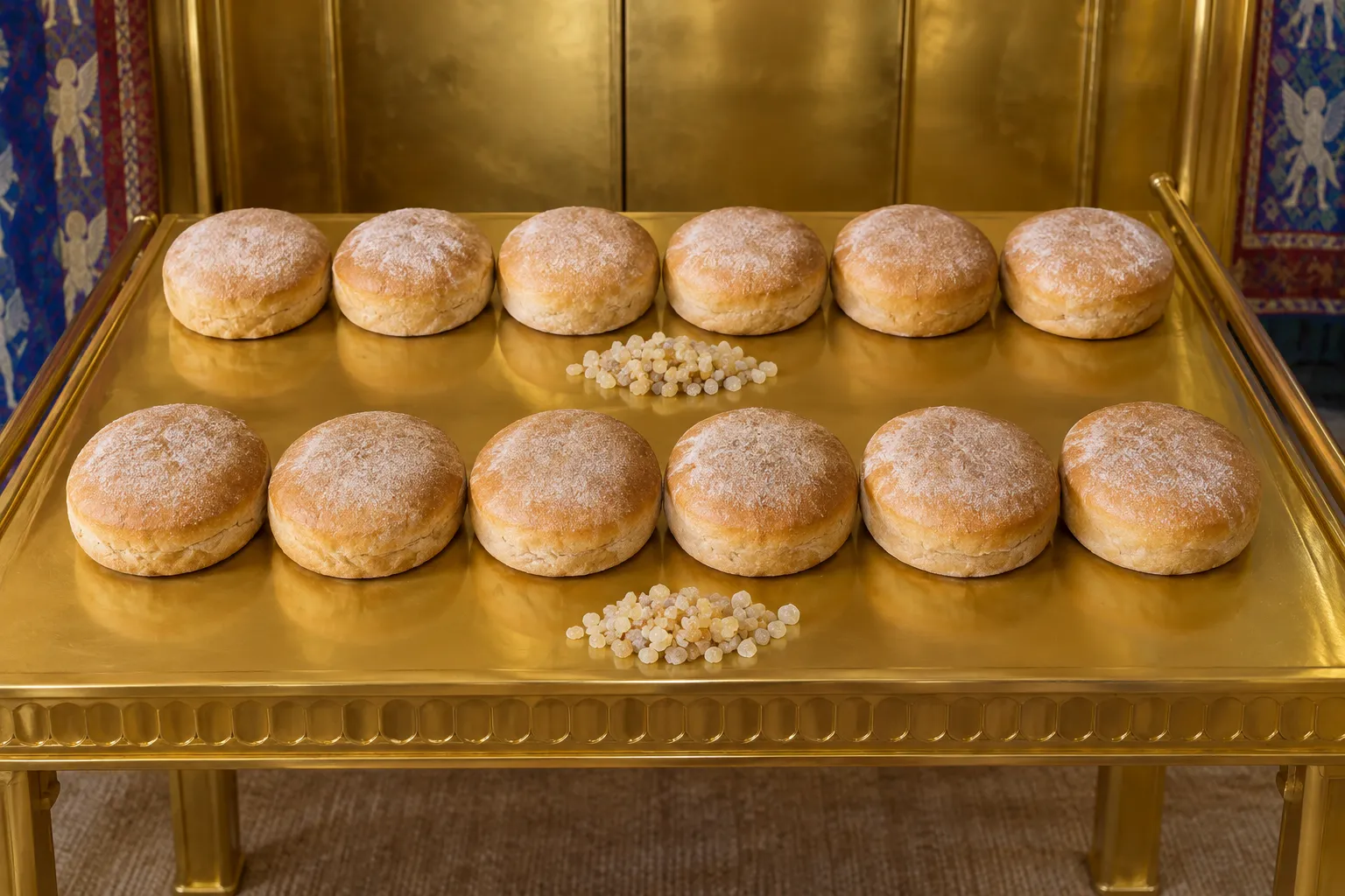 The Sabbath bread before the LORD (Leviticus 24:5–8)
