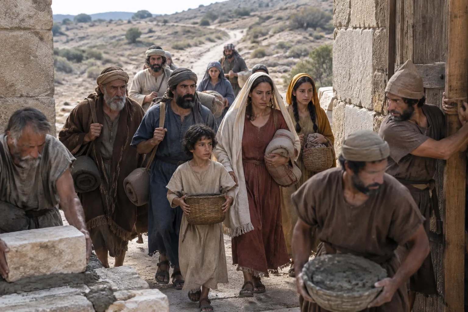 The Exiles Gathered into Rebuilt Jerusalem (Psalms 147:2)