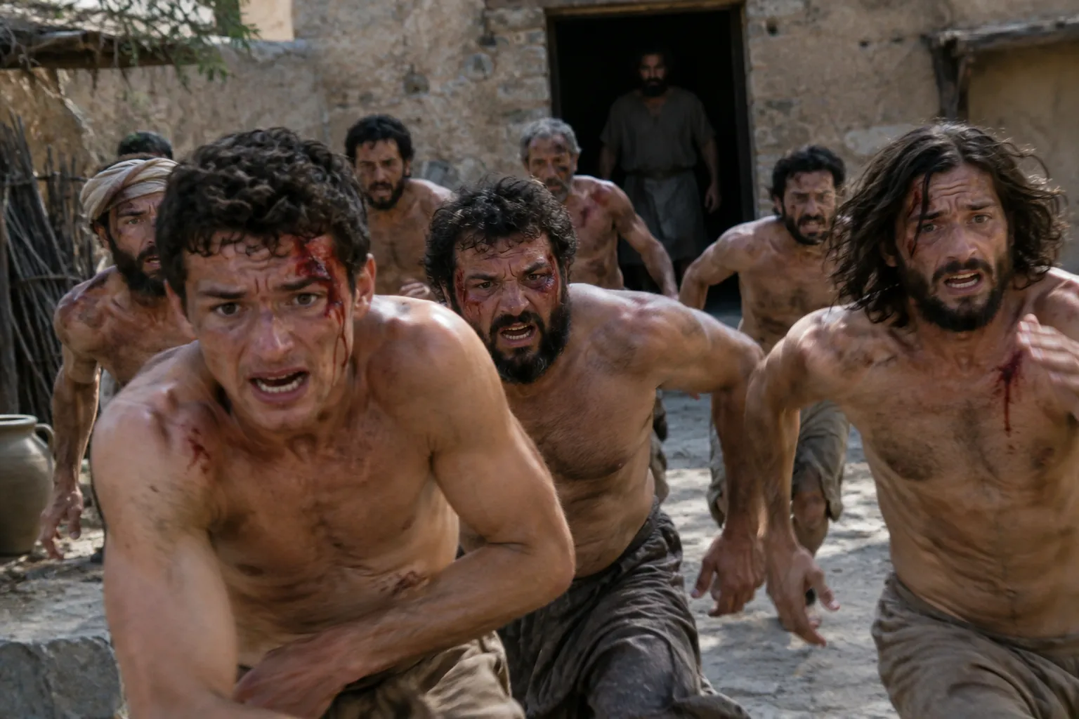 The seven exorcists flee the house (Acts 19:15–17)