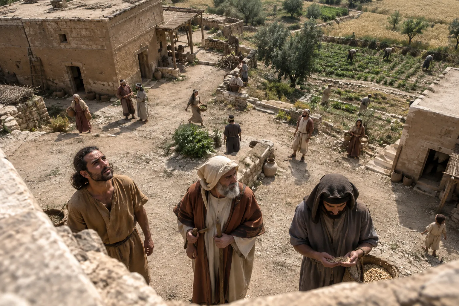 God looks down upon humanity (Psalms 53:2)