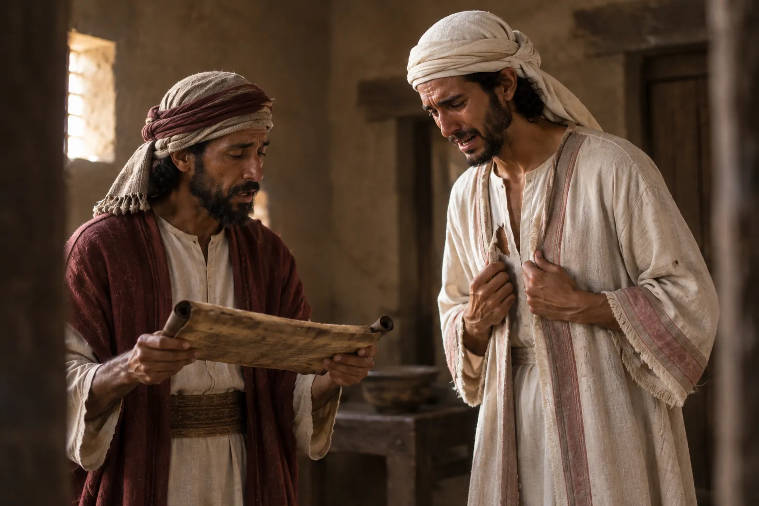 Josiah Tears His Clothes at the Words of the Law (2 Chronicles 34:18–21)