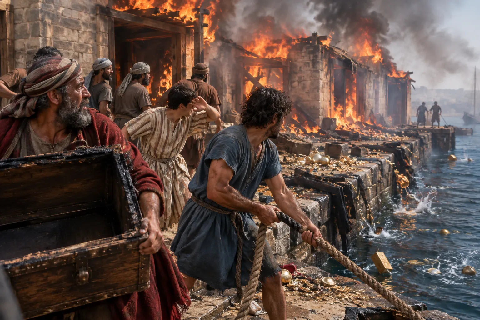 Tyre’s wealth cast into the sea (Zechariah 9:2–4)