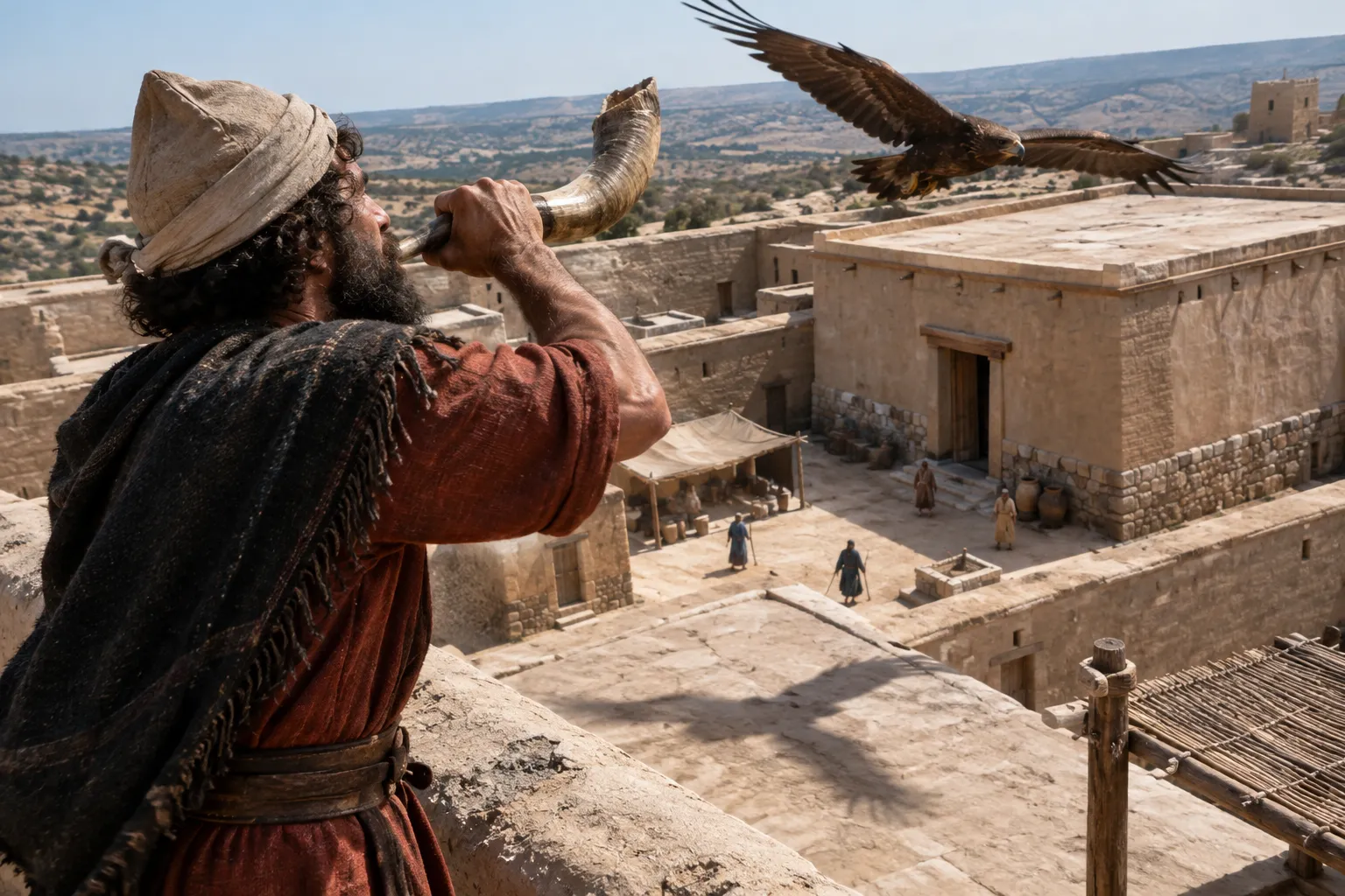 The horn and the looming eagle (Hosea 8:1)
