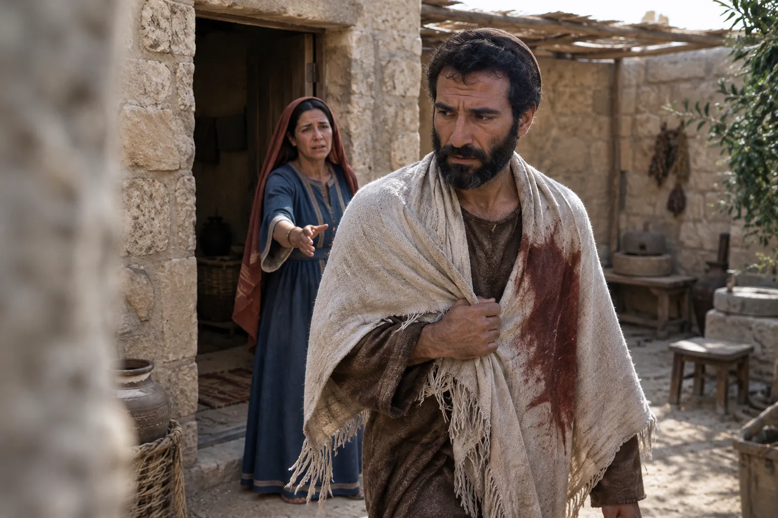 Violence covering his garment (Malachi 2:14–16)