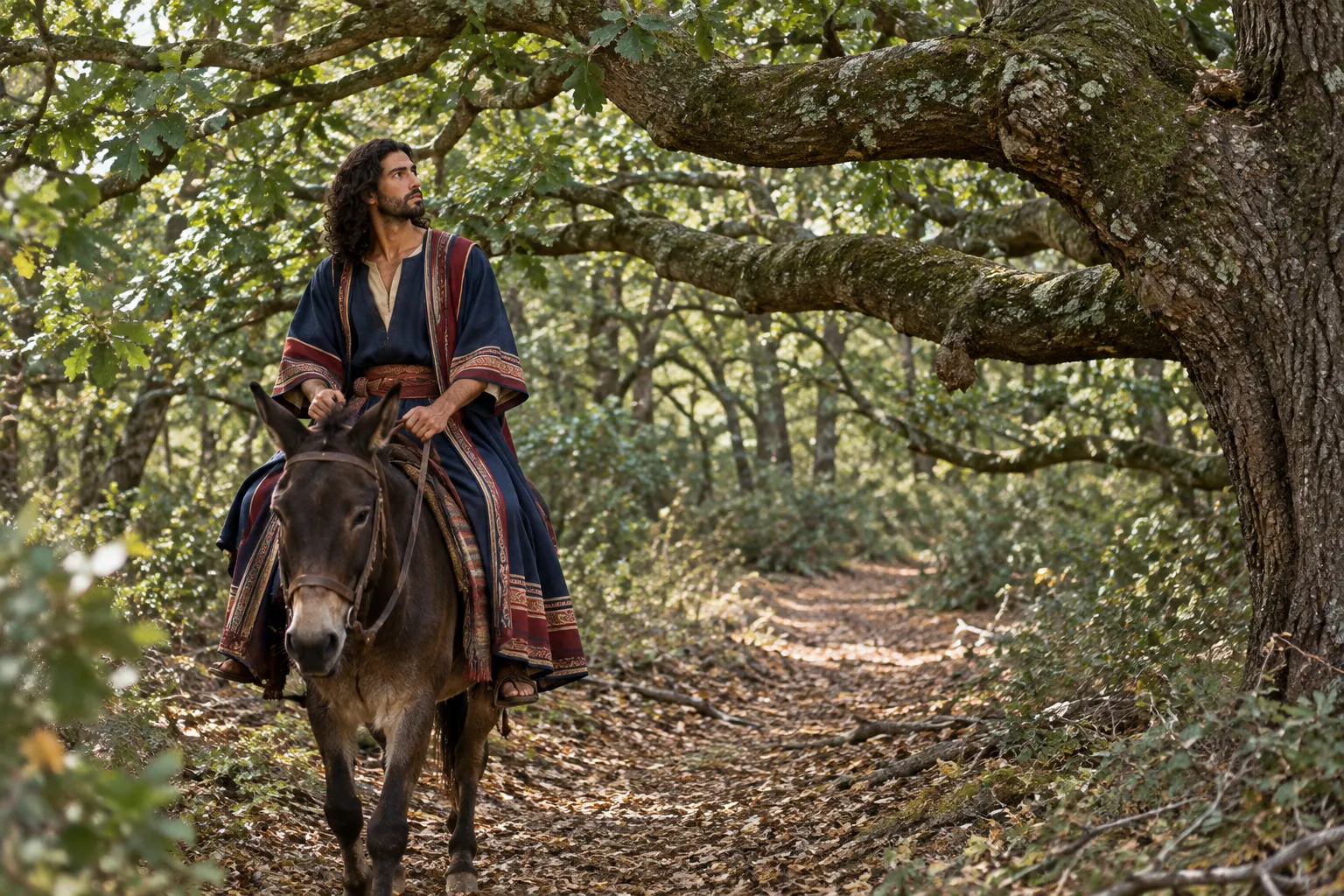 Absalom Caught in the Oak (2 Samuel 18:9)