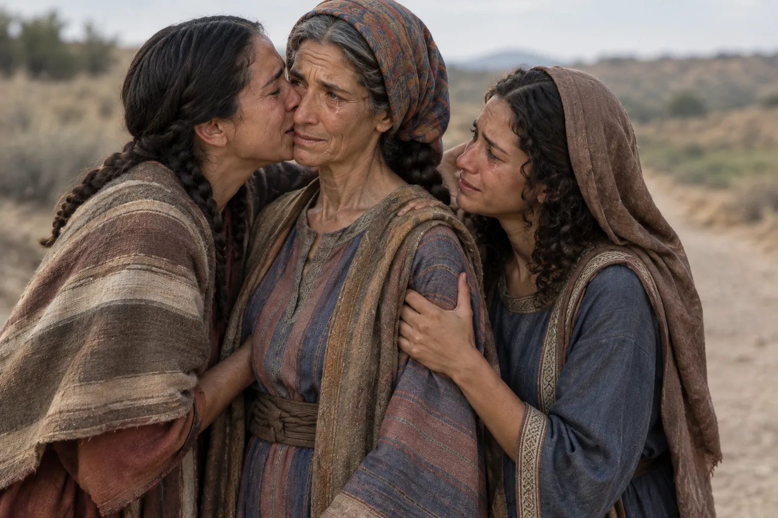 Ruth Clings to Naomi (Ruth 1:14)