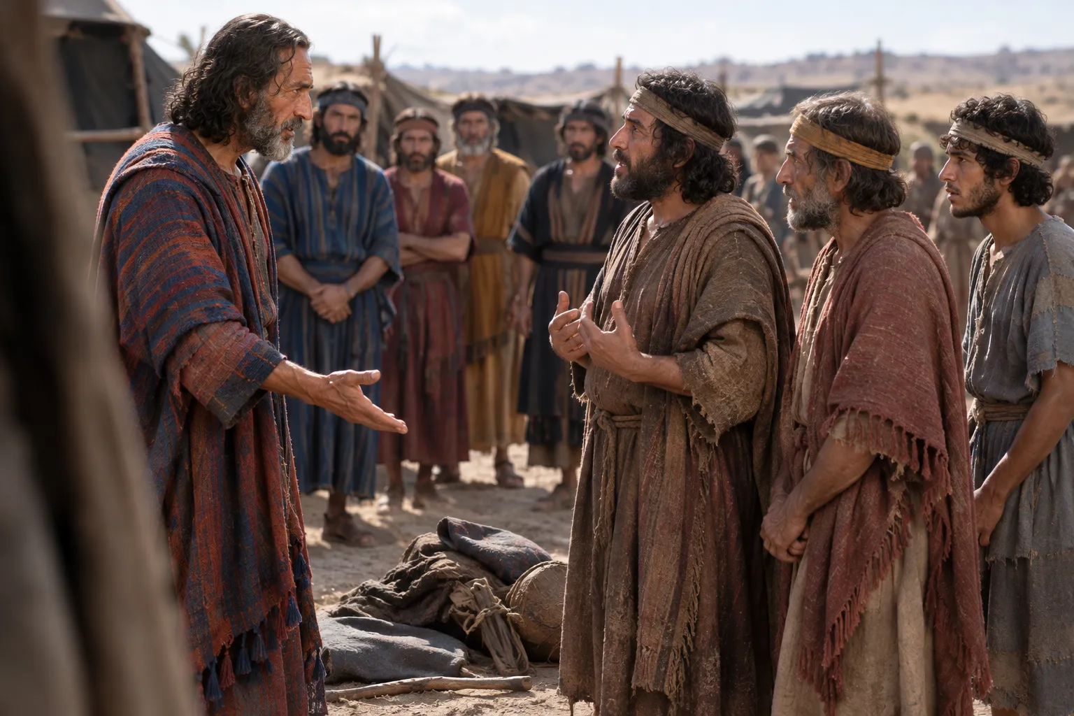 Joshua confronts the Gibeonites (Joshua 9:22–25)