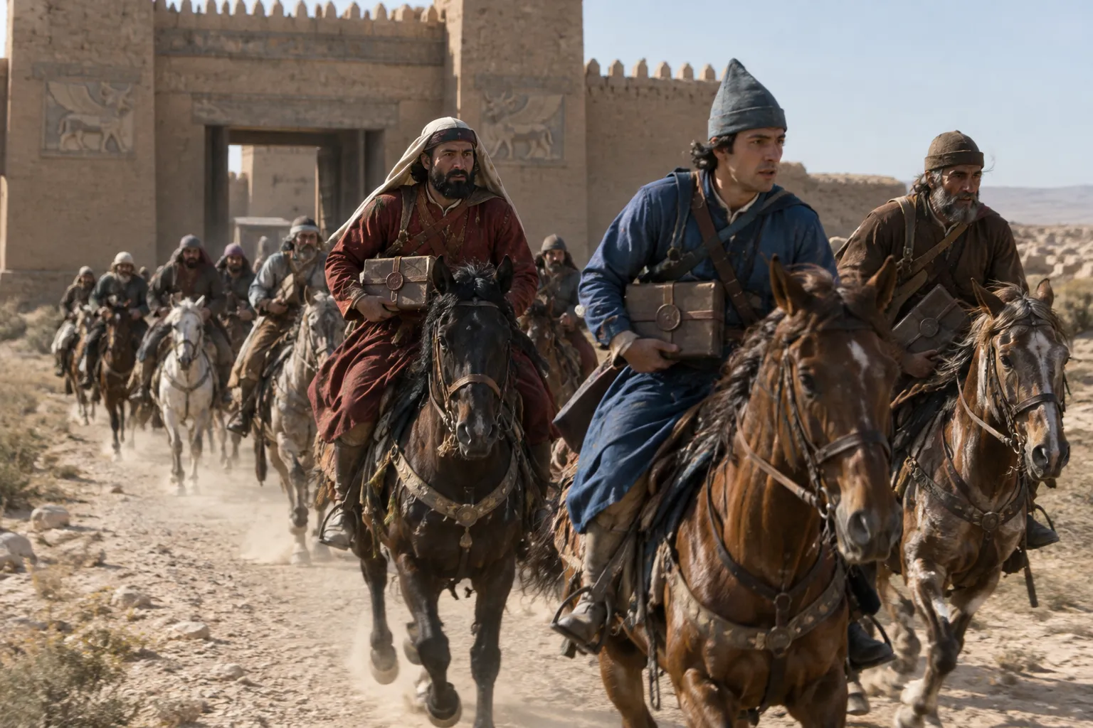 The couriers hasten from Susa (Esther 8:14)