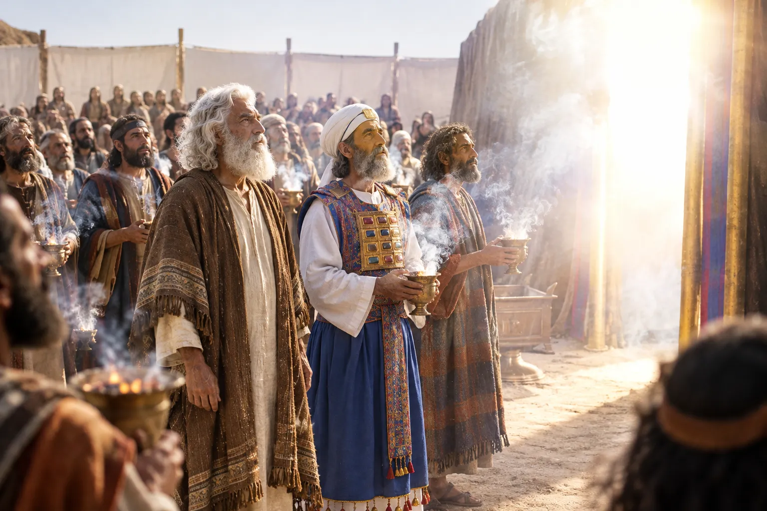 The glory appears at the Tent (Numbers 16:18–19)